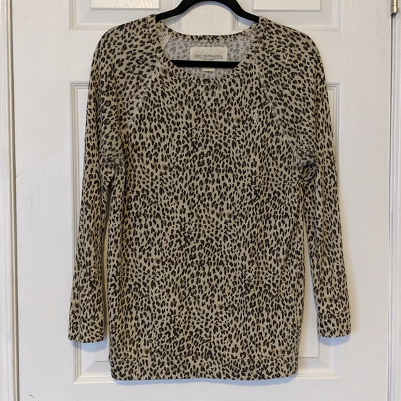Obey Sweaters - Obey Propaganda Animal Print Cheetah Sweater